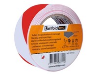 tarifold Markeringstape Voor Vloermarkering, 50 mm x 33 m, Rood en wit (rol 33 meter)