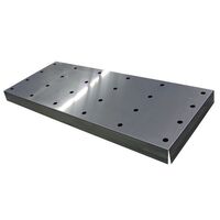 Perforated metal cover for base sump tray