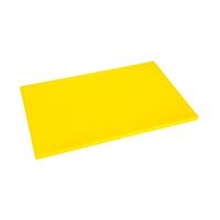 Hygiplas Low Density Chopping Board in Yellow Polyethylene - Standard