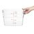 Vogue Polycarbonate Square Storage Container in Clear - Capacity - 10Ltr
