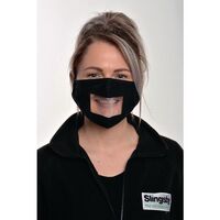 Reusable facemask with vision panel - Pack of 5