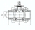 Zeichnung: Edelstahl-Kugelhahn mit Direktmontageflansch (ISO 5211)