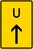 Verkehrszeichen VZ 455.1-30 Ankündigung oder Fortsetzung der Umleitung, Vorankündigung geradeaus 630 x 420, Alform, RA 3