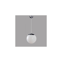 LED Kugelpendelleuchte Glas, IP40 IK02, Ø 50cm, 44W 3000K 5200lm, schaltbar, Baldachin Chrom