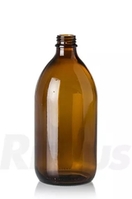 Enghalsflasche 500 ml braun DIN 25 ohne 9072162 Schraubverschluß