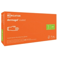 Mercator dermagel® eldobható latex kesztyű, meret S, 100 darab