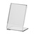 Tabletop Display / Menu Card Holder / L-Display "Classic" in Acrylic | 2 mm A8 portrait