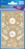 Deko Sticker, Papier, Flora, braun, weiß, gold, 42 Aufkleber