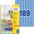 Farbige Etiketten, ablösbar, A4, 25,4 x 10 mm, 20 Bogen/3.780 Etiketten, blau