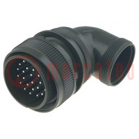 Connector: circular; plug; for cable; PIN: 26; male; soldering; 13A