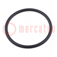 Dichting O-ring; NBR-rubber; Thk: 2mm; Øinw: 26mm; PG21; zwart