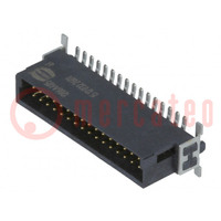 Connecteur: PCB-fil/PCB; mâle; PIN: 32; 1,27mm; har-flex®; 2,3A; SMT