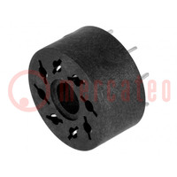 Socket; PIN: 8; 10A; 250VAC; PCB; for PCB; Series: MT; -40÷80°C
