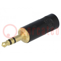 Connector: Jack 3,5mm; plug; male; stereo; ways: 3; straight; 4mm