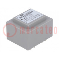 Transformer: encapsulated; 1.5VA; 230VAC; 9V; 9V; 83mA; 83mA; PCB