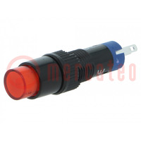 Switch: push-button; Pos: 2; SPDT; 0.5A/250VAC; 1A/24VDC; ON-ON