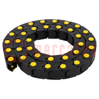 Cable chain; MEDIUM; Bend.rad: 120mm; L: 990mm; Int.height: 18mm