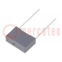 Kondensator: Polyester; 22nF; 250VAC; 1kVDC; 15mm; ±10%; 18x6x12mm