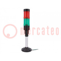 Signaller: signalling column; LED; red/green; 230VAC; HBJD-40