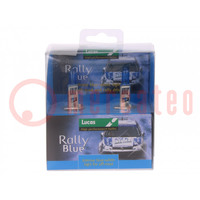 Filament lamp: automotive; P14,5s; dark blue; 12V; 100W; RALLY