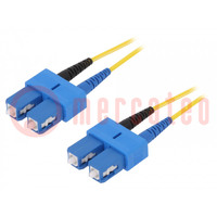 Fiber patch cord; OS2; SC/UPC,both sides; 2m; LSZH; yellow