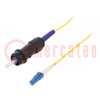 Patch cord a fibra ottica; PIN: 1; simplex modo singolo (SM)