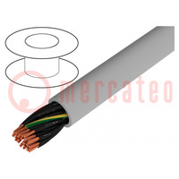 Wire; JZ-500; 30G0.5mm2; unshielded; 300V,500V; Cu; stranded; grey