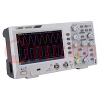 Oscilloscope: digital; Ch: 2; 200MHz; 1Gsps; 10kpts; LCD 7"; SDS