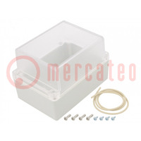 Enclosure: multipurpose; X: 85mm; Y: 125mm; Z: 85mm; Ritec; IP65