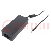 Power supply: switched-mode; 12VDC; 8.34A; Out: 5,5/2,1; 100W; 89%
