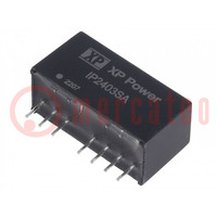 Convertidor: DC/DC; 3W; Uentr: 9÷36V; Usal: 3,3VDC; Isal: 700mA; SIP