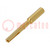 Contact; female; gold-plated; 1.5mm2; crimped; for cable