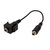BACHMANN Keystone Miniklinke 3,5mm 3pol. Stereo, schwarz