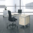 Porto Schreibtisch, 1 Utensilienfach + 3 Schubfächer, HxBxT 720 x 1600 x 800 mm, Platte Nussbaum | TP1645