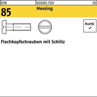 Flachkopfschraube DIN 85/ISO 1580 Schlit