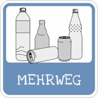 SafetyMarking Mehrweg-Flaschenentsorgung Größe (BxH): 10,0 x 10,0 cm