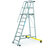 Plattformleiter, klappbar, rutschfest, Sicherheitsgeländer, Plattform H 2,1 m, 45,7 kg, 60x63 cm