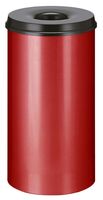 Feuerlöschender Papierkorb 50 Liter, VB 105000, Rot, Schwarz
