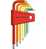 Swiss Tools Winkelschraubendreher- Satz im Kunststoffhalter 7-teilig 1,5-6mm Rainbow Kugelkopf, farbcodiert