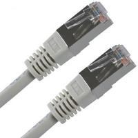 Przewód LAN FTP patchcord, Cat.5e, RJ45 M - RJ45 M, 10 m, chroniony, szary, economy