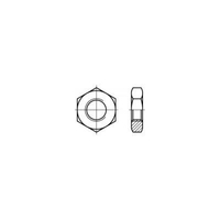 ÉCROU HEXAGONAL TOOLCRAFT 106835 DIN 439 EN ACIER ZINGUÉ GALVANISÉ M3 100 PC(S)