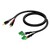 Kabel 2x RCA/Cinch - 2x Kostka elektryczna (3 tory-3,81 mm) 1m - CLA832/1