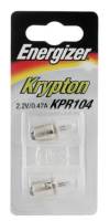 Energizer Krypton Glühlampe KPR104 2,2V-0,47A Stecksockel - 2er Blister