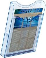 ARCHIVO 2000 EXPOSITOR MURAL ARCHIPLAY 1 COMPARTIMENTO DIN A4 VERTICAL 35X235X300 MM AZUL TRANSPARENTE