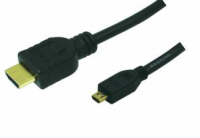 LogiLink 1.5m HDMI to HDMI Micro - M/M HDMI-Kabel 1,5 m HDMI Typ A (Standard) HDMI Typ D (Mikrofon) Schwarz