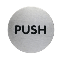 Durable PICTO "PUSH" Silber