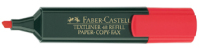 Faber-Castell 154821 evidenziatore 1 pz Punta smussata Rosso