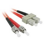 C2G 2m ST/SC LSZH Duplex 62.5/125 Multimode Fibre Patch Cable fibre optic cable (2) SC Orange
