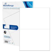 MediaRange MRINK141 selbstklebendes Etikett Weiß Dauerhaft 100 Stück(e)