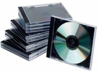 Connect CD Jewel Cases 10 pieces Black 10 discos Negro